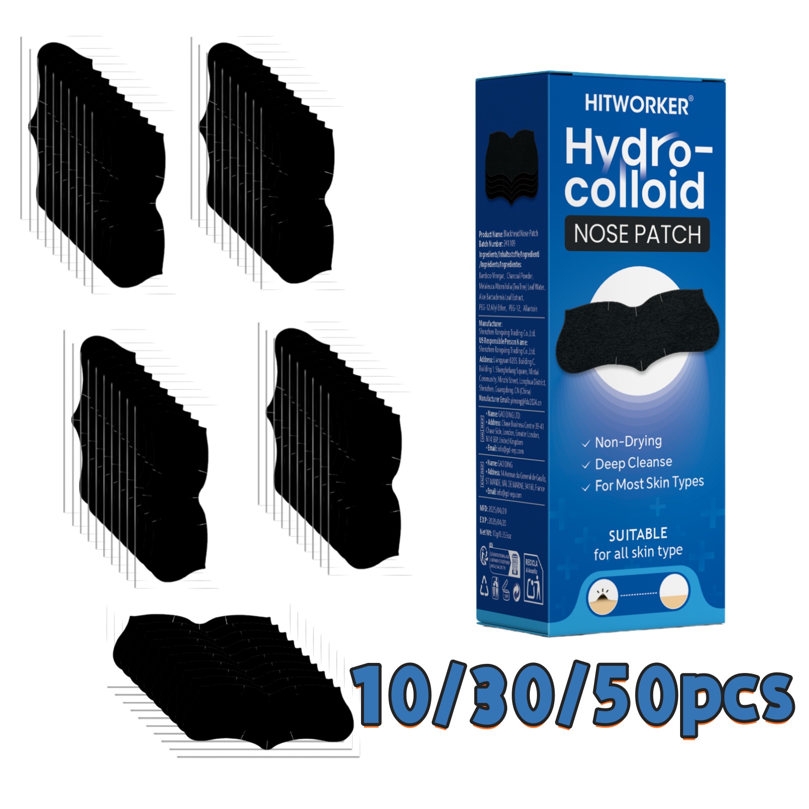 Skincare You - 10/30/50-delige neusstrips voor poriënreiniging | Alcoholvrije
